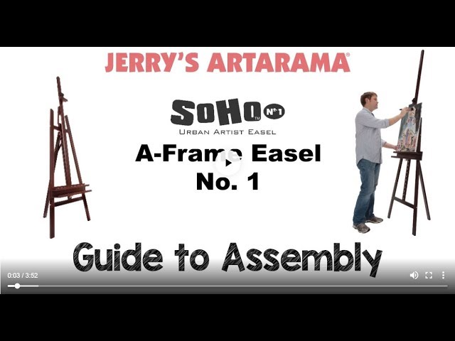 SoHo Urban Artist A-Frame Mahogany Studio Easel - Professional Art Studio Easel  for Painting, Travel, Easy Storage, & More! - Mahogany 