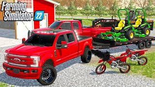 I SPENT $80,000 TO BUILD THE BEST MOWING SET UP! (SURVIVAL BUSINESS)