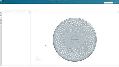 NX Algorithmic Modeling: Phyllotaxis Speaker Grille [NX 1953]