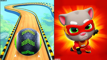 Going Balls vs Talking Tom Hero Dash