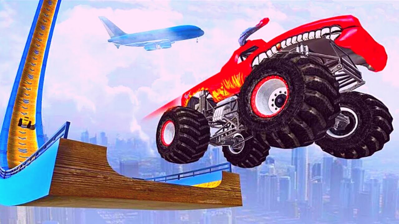 Ramp Monster Truck Stunts New Racing Android Gameplay YouTube