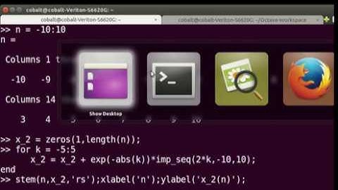 [Octave/Matlab] Signal Plotting (Exercise 1.2)