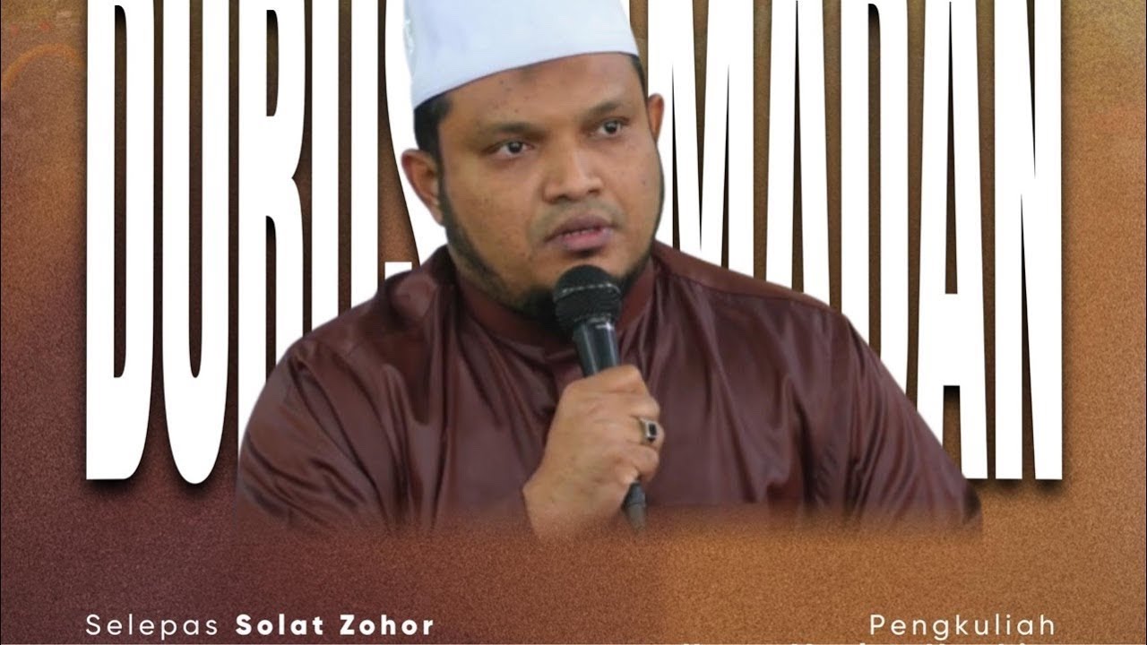 DURUS RAMADAN DI MTSPJ  BERSAMA USTAZ MAZLAN IBRAHIM