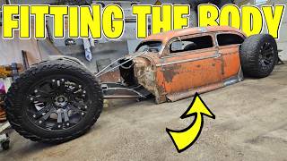 1941 Rat Rod Build: Body on for the FIRST TIME
