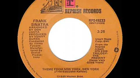 1980 HITS ARCHIVE: Theme From New York, New York - Frank Sinatra (stereo 45)