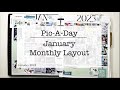 Decorate Planner with Me - January Pic-a-Day Monthly (Happy Planner)