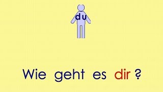 Deutsch lernen Grammatik 14: mir - dir - ihm ... (Dativ)