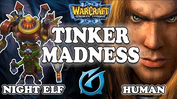 Grubby | "Tinker Madness" | Warcraft 3 | NE vs HU | Twisted Meadows
