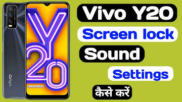 How To Vivo Y20 Screen lock sound setting ll Screen lock sound on कैसे करें।