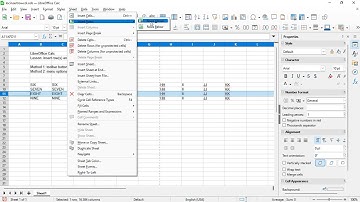 LibreOffice Calc: insert row & column #libreofficecalc #libreofficetutorial