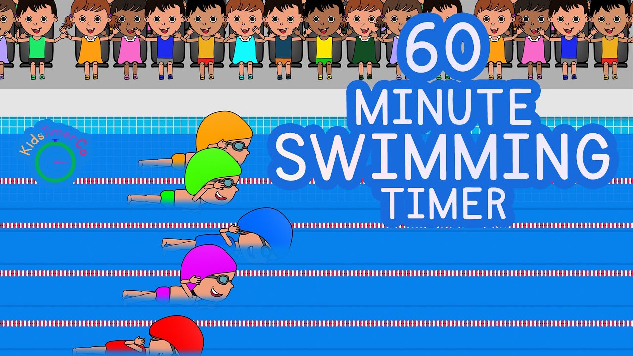 60 Minute Swimming Timer - Kids Visual Timer