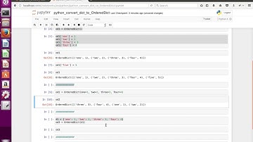 Python Dictionary How to keep keys and values in same order as Entered