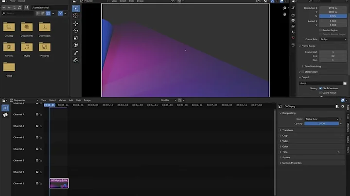 HOW TO CONVERT IMAGE SEQUENCE INTO A VIDEO IN BLENDER