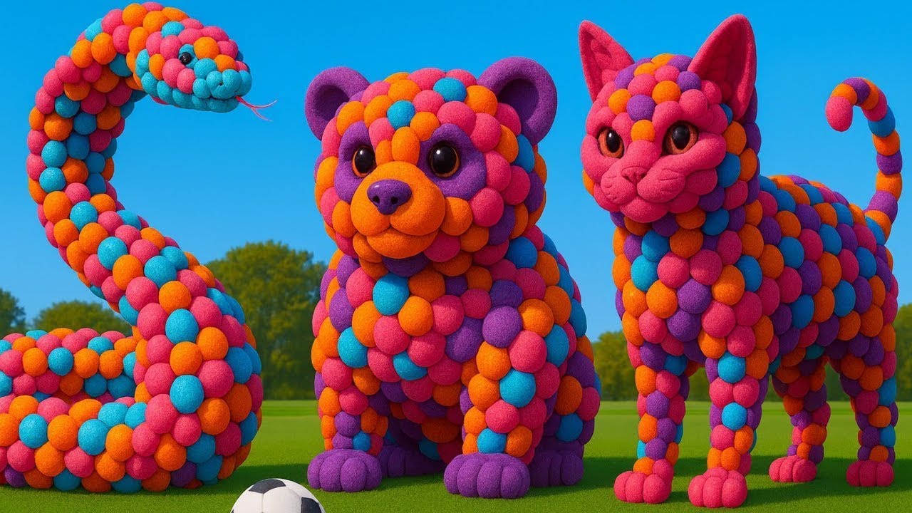 The mascot vibrato assistant Panda placed on the football field is popular, co-produced,and creative