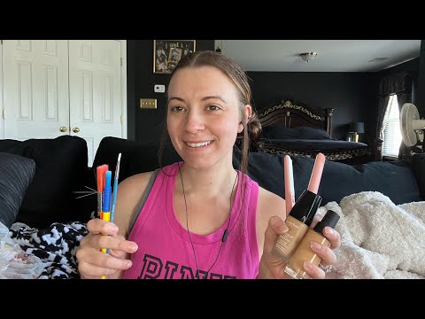 ASMR Doing Your Hair, Makeup, and Face Painting for 4th of July Party🎆