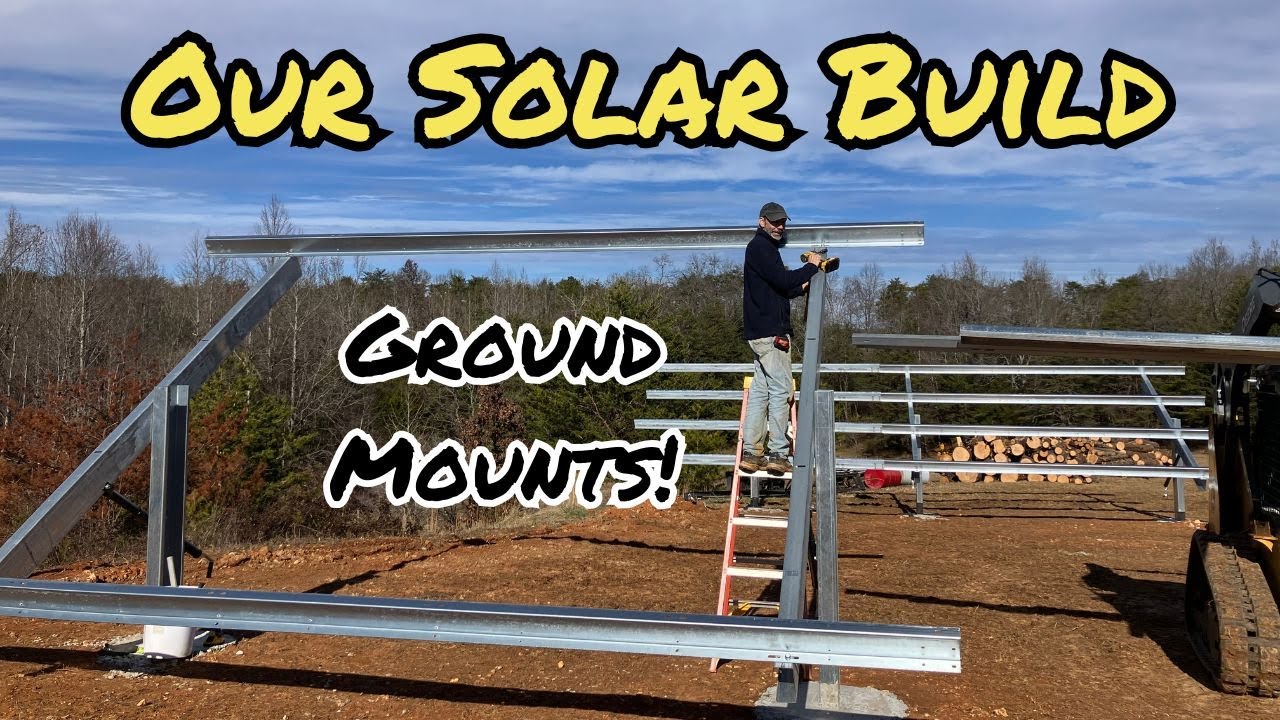 Building 3 Sinclair SkyRack 2.0 Ground Mounts, Fixing Posts, Drilling ...