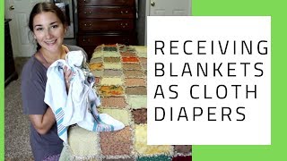 Receiving Blankets as Flat Cloth Diapers Affordable & Simple DIY Diapering