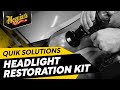 Meguiar’s Heavy Duty Headlight Kit – Includes Cleaner, 18 + Months of Protection, Pads, and More