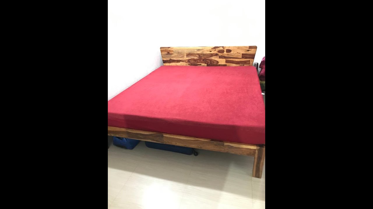 Wakefit Sheesham Bed & Orthopadic Mattress Best Bed & Ortopadic