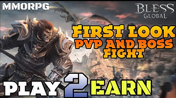 BLess Global First Look of PvP & Boss Fight | Upcoming Play To Earn MMORPG NFT Game