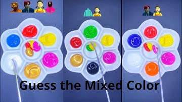 Guess the Final Color of Squid Game 2 Collection #colors #mixing #squidgame2 #squidgame #asmr