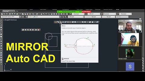 Mirror Command in Auto CAD #Dinesh_Saini_Kulhada #MSMEOnlineClass #msme #ppdc #cad  #saini  #AutoCAD
