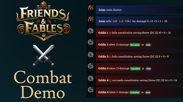 AI Game Master Combat Demo - Friends & Fables