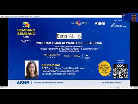 Webinar Sembang sembang ASNB: Sens-Ability Program Bijak Kewangan & Pelaburan