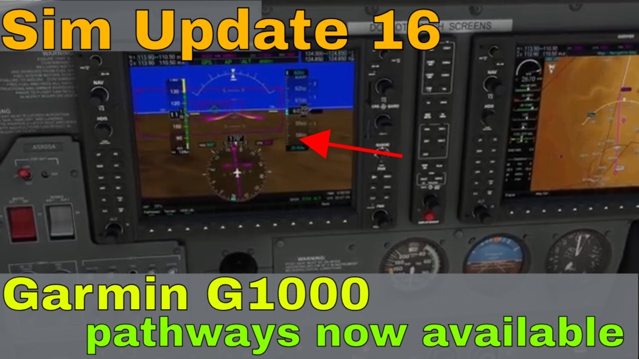 How to Enable the NEW G1000 Pathway Feature in MSFS 2020 | Sim Update ...