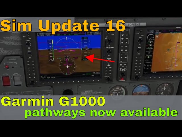 How to Enable the NEW G1000 Pathway Feature in MSFS 2020 | Sim Update 16
