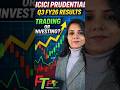 ICICI Prudential Results Q3 FY26 📊 Stock Reaction &amp; Analysis #iciciprudential #financeshorts