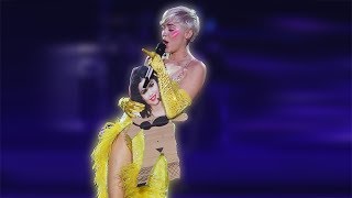 Miley Cyrus Escalates Feud With Selena Gomez During Bangerz Performance?