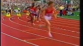 Marita Koch Sets 400 Meter World Record Rare Live Interview 1985 Canberra Youtube
