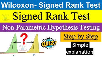 Wilcoxon-test (Wilcoxon-rangtest met teken) | Niet-parametrische test uitgelegd met een eenvoudig...