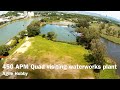 450 APM:Copter visiting waterworks plant, near crash with P-51