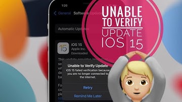 Unable To Verify Update No Longer Connected To The Internet