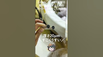 【J-PARC】COMET実験に使われる電子を検出するためのストロー【ひっぐすたん】