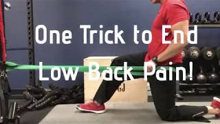 One Trick To End Low Back Pain Dr Wil Dr K