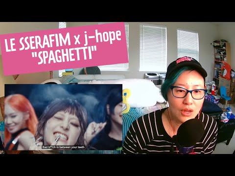 LE SSERAFIM (르세라핌) 'SPAGHETTI (feat. j-hope of BTS)' OFFICIAL MV REACTION