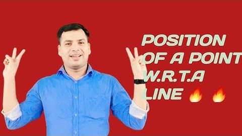 Position of a point w.r.t a line/STRAIGHT LINE FOR IIT JEE/BITSAT/NDA/COMEDK/CETs/EAMCET/CUSAT/TRICK