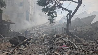Aftermath of Israeli strike on Beirut's southern suburbs | AFP