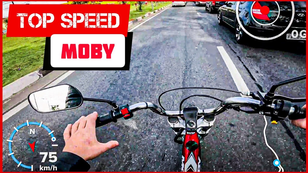 Incrível ! TOP SPEED BIKELETE Moby 4 tempos olha a velocidade que ela chegou. ⚙️🛰️