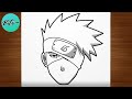 Como desenhar o KAKASHI (Naruto) passo a passo, fácil e rápido