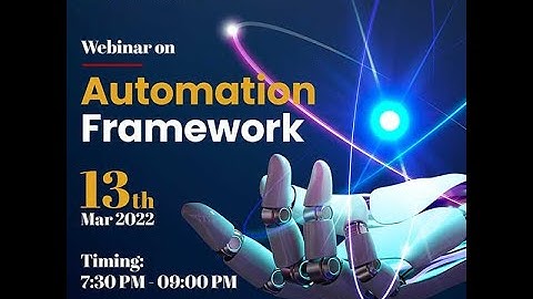 Webinar – Automation Framework