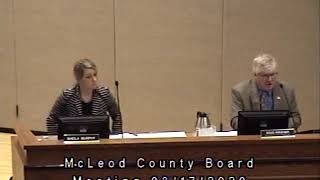 McLeod County Board Meeting March 17th, 2020
