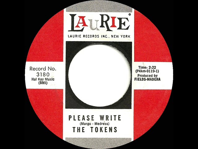 The Tokens - Please Write