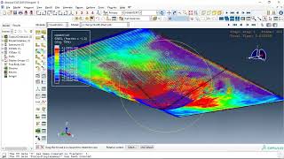 Simulation air blast explosion over a composite GLARE panel in Abaqus