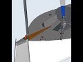 Diy ultralight windvane steering less than 2000gr first trial