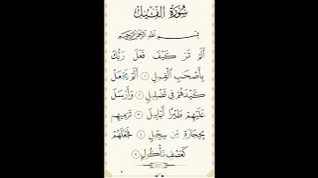 سورة الفيل #سورة_الفيل . للشيخ سعود شريم