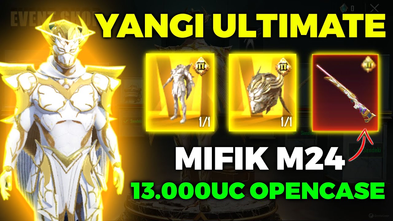 13.000 UCGA YANGI ULTIMATE KOSTYUM OCHDIM PUBG MOBILE WINGED CAVALRY